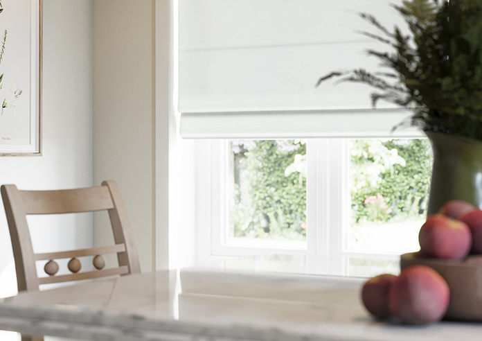 Odessa Velvet, Frost - Twist&Fit Roman Blind - Image 5